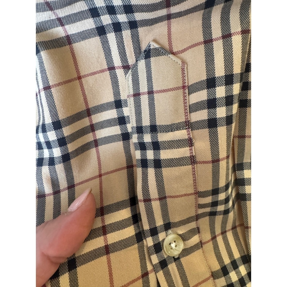 Burberry London Nova Check Button Down Dark equestrian moody - Picture 8 of 16